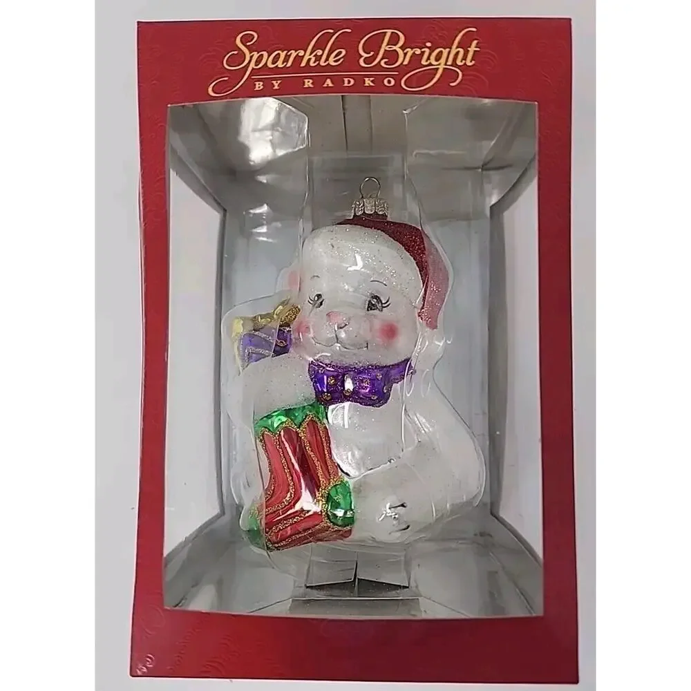 Christopher Radko Sparkle Bright Radko Animal glass ornament‎ U269F